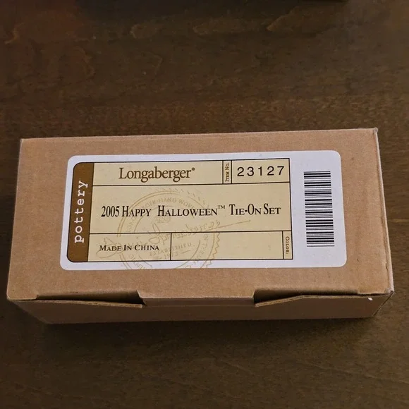 Longaberger Happy Halloween Tie-On Set Ghosts 2005 New‎ in Box - Picture 6 of 6